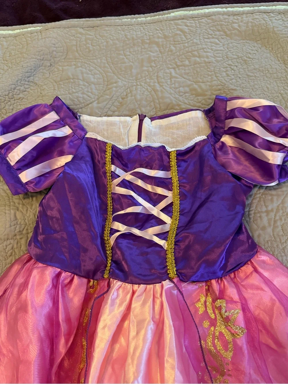 Purple and Pink Princess Dress Kids Costume